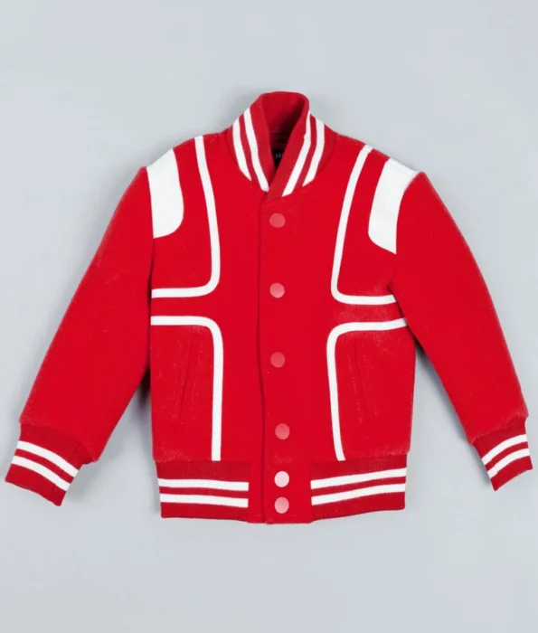 Front view of Milano Gamble Varsity Jacket