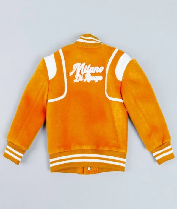 Back view of Milano Gamble Varsity Jacket