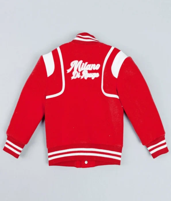 Back view of Milano Gamble Varsity Jacket