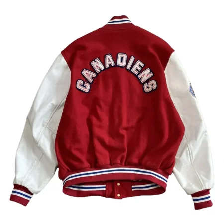 Back view of Montreal Canadiens 1993 Varsity Jacket