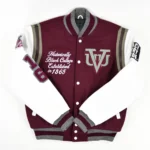 Front view of Virginia Union University Varsity Jacket