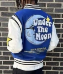 Mr Midnight Under The Moon Varsity Jacket Front View