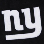 NY Giants Blackout Vintage Varsity Jacket Front