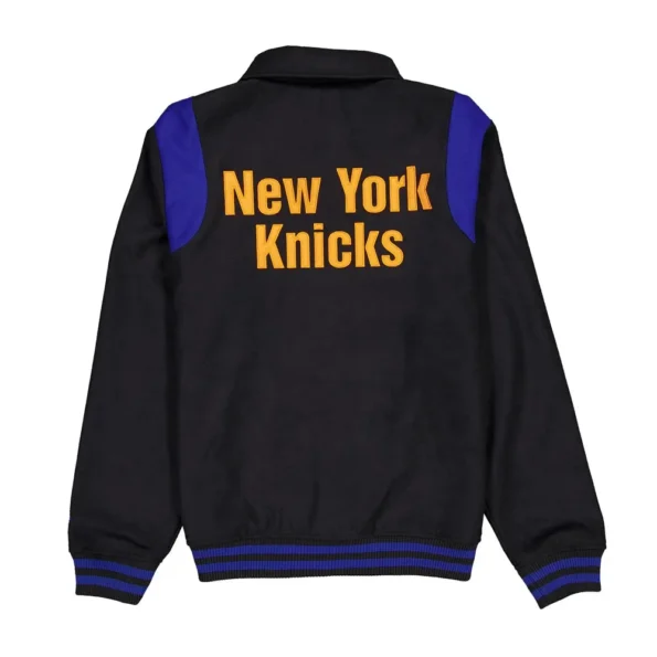 Back view of New York Knicks Sport Varsity Jacket