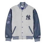 Front view of New York Or Nowhere Varsity Jacket