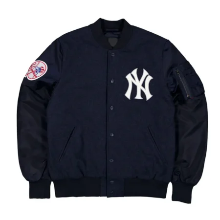 Front view of New York Yankees MA-1 Varsity Jacket