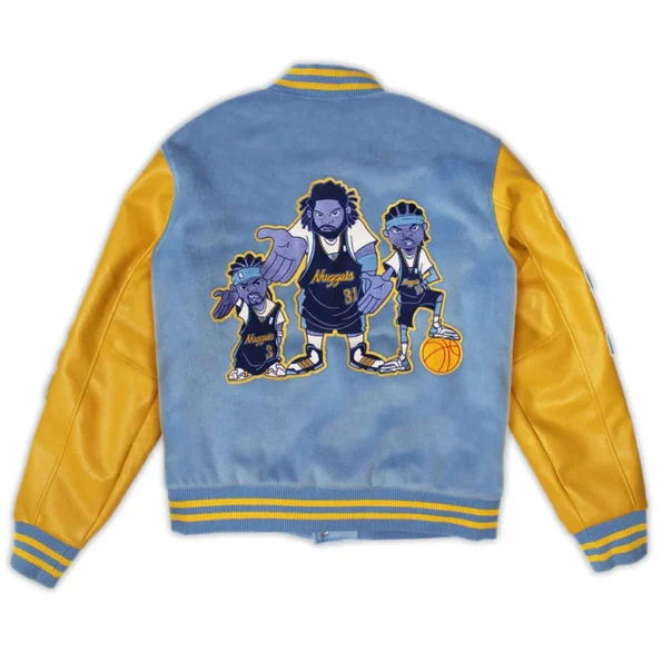 Back view of Nuggets Aaron Gordon Varsity Jacket