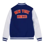 NY Knicks Eastern Conference Varsity Jacket Front View