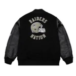 Oakland Raiders Vintage Varsity Jacket Front