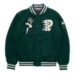 Parra Cloudy Star Varsity Wool Jacket Front