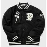 Parra Cloudy Star Varsity Wool Jacket Front