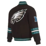 Philadelphia Eagles Varsity Jacket Front and Back