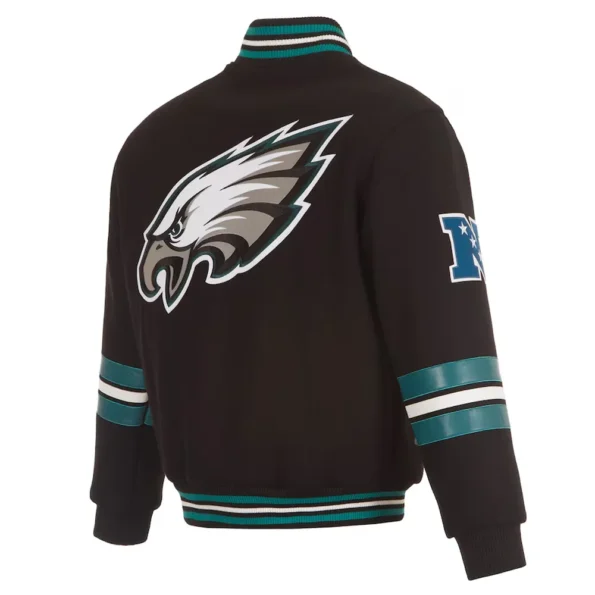 Back view of Philadelphia Eagles Varsity Jacket