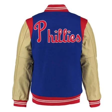 Back view of Philadelphia Phillies 1948 Varsity Jacket