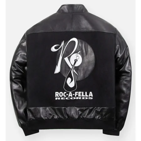 Back view of Reasonable Doubt Varsity Jacket