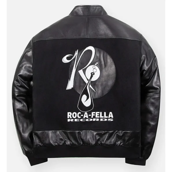 Back view of Reasonable Doubt Varsity Jacket