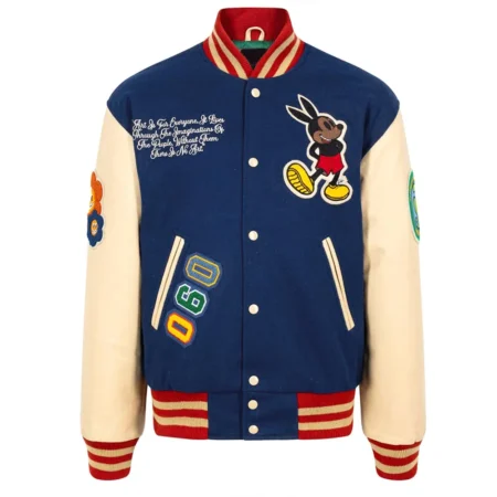 Front view of Ozzy Varsity Letterman Jacket