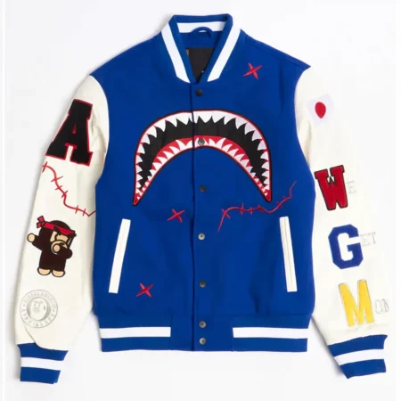 Front view of Robert Phillipe We Killed Varsity Jacket