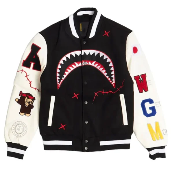 Front view of Robert Phillipe We Killed Varsity Jacket