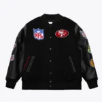 Front view of San Francisco 49ers Vintage Varsity Jacket