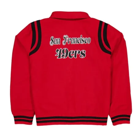 Back view of San Francisco 49ers Sport Varsity Jacket