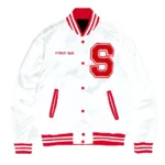 Sole Folks Varsity Satin Jacket Front