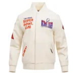 Superbowl LVIII Varsity Jacket Front View