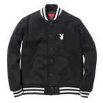 Supreme Playboy Varsity Wool Jacket Front