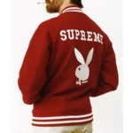 Supreme Playboy Varsity Wool Jacket Front