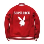 Supreme Playboy Varsity Wool Jacket Front