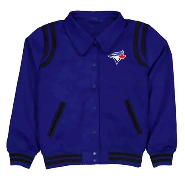 Front view of Toronto Blue Jays Sport Varsity Jacket