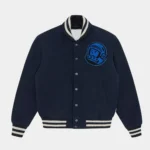 Astro BBC Burgundy Varsity Jacket Front