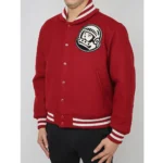 Astro BBC Burgundy Varsity Jacket Front