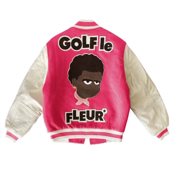 Back view of Golf Call Me If You Get Lost Varsity Jacket