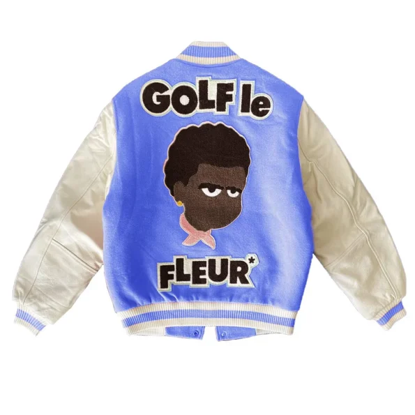 Back view of Golf Call Me If You Get Lost Varsity Jacket