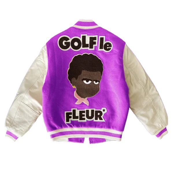 Back view of Golf Call Me If You Get Lost Varsity Jacket