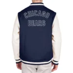 Chicago Bears Third Down Varsity Jacket Front and Back