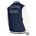 Chicago Bears Third Down Varsity Jacket Front and Back