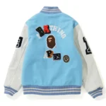 Crazy Patch Bape Varsity Jacket Front