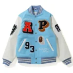 Crazy Patch Bape Varsity Jacket Front