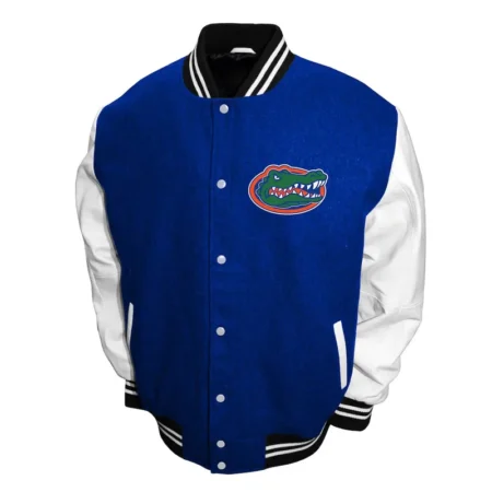 Front view of Florida Gators Graduate Varsity Jacket