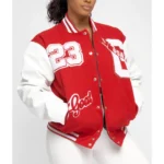 Model in Goat 23 Varsity Jacket Front