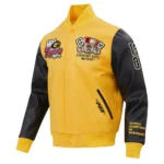 Grambling Tigers Gold Varsity Jacket Front and Back