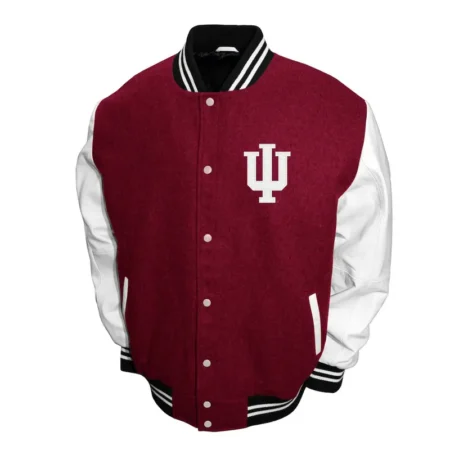 Front view of Indiana Hoosiers Graduate Varsity Jacket