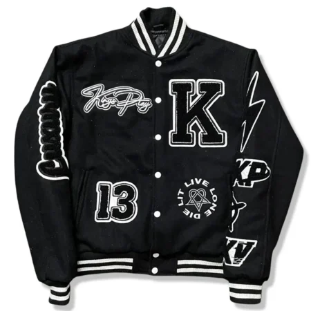 Front view of KP University Varsity Jacket