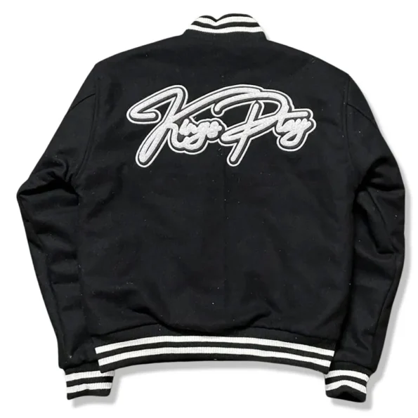 Back view of KP University Varsity Jacket