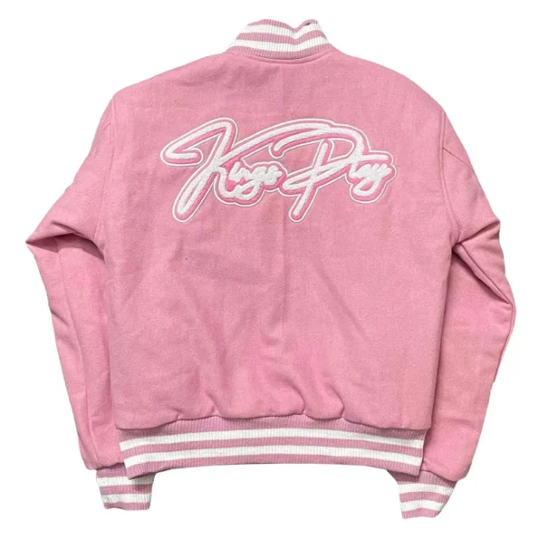 Back view of KP University Varsity Jacket