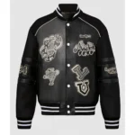 Front view of 1AATMF Varsity Blouson Varsity Jacket