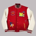 Front view of Kendall Hurns Varsity McDonalds Jacket