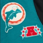 Miami Dolphins Team Legacy Varsity Jacket Front